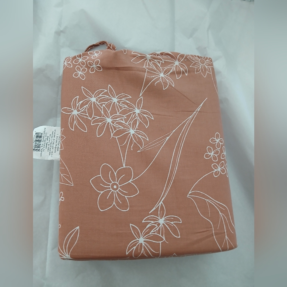 Target Twin XLT Floral Bedding Sheet Set - Terracotta